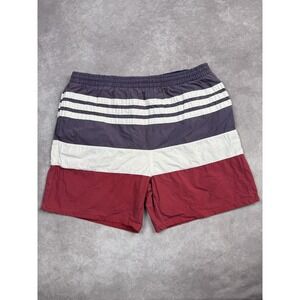 Vintage Pacific Pro Shorts Mens Medium 32 Red White Blue Striped Swim Trunks 90s